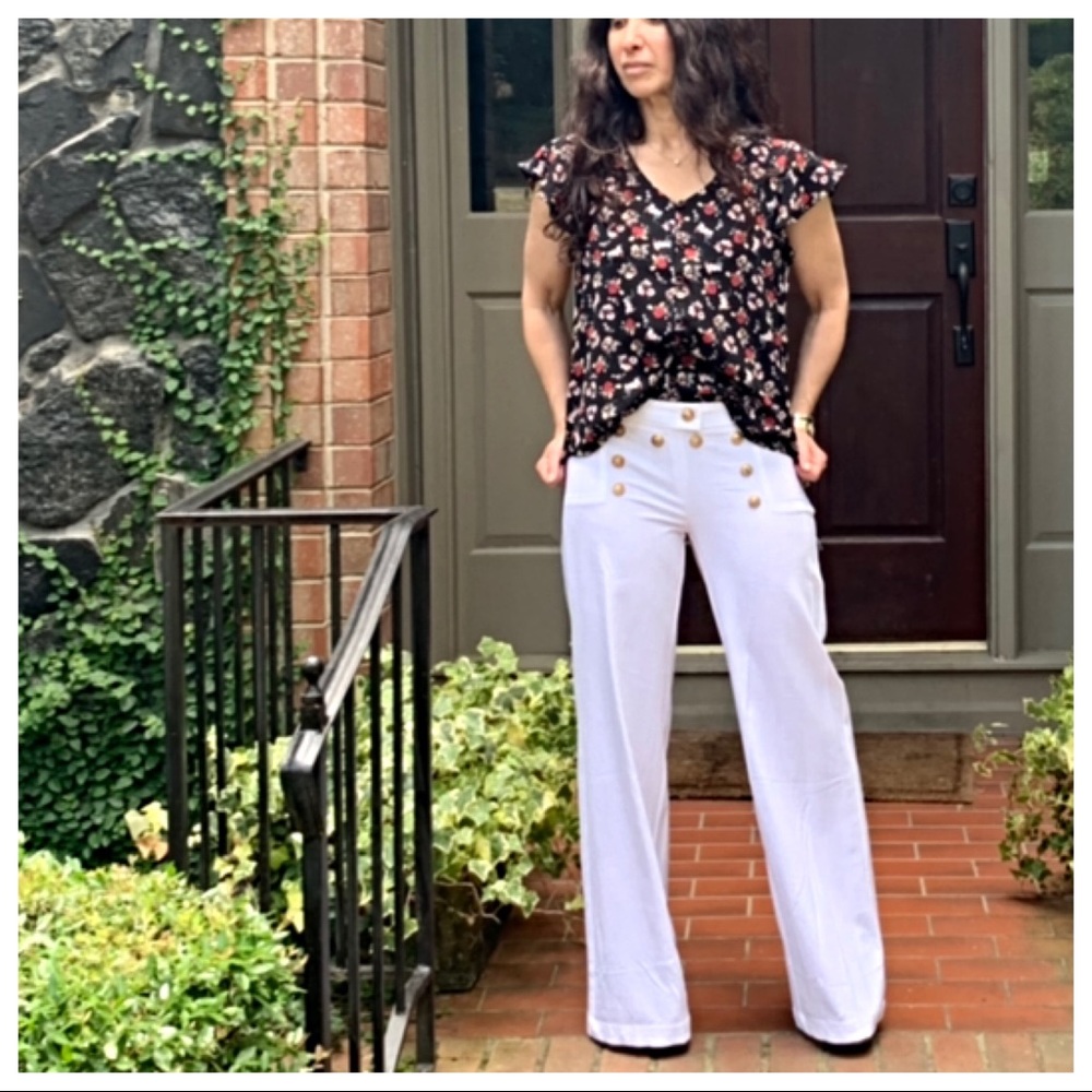 ✨LAST ONE✨Off white chic sailor style pants - Picture 7 of 8